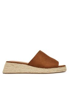 ONLY Shoes Espadryle 15341286 Brązowy. Brązowe espadryle ONLY SHOES, bez wzorów, ze skóry, bez obcasa. Za 119,99 zł.