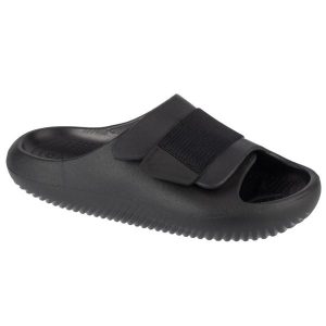 Klapki unisex Crocs 209413001. Czarne klapki Crocs, bez wzorów, z materiału, bez obcasa. Za 364,00 zł.