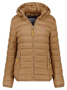 Geographical Norway Kurtka pikowana "Atikolor" w kolorze szarobrązowym rozmiar: M. Brązowe kurtki Geographical Norway, m, bez wzorów, bez kaptura. Za 175,67 zł.