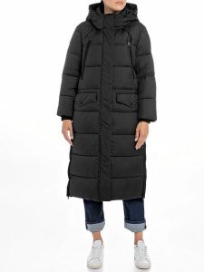 Replay Kurtka zimowa w kolorze czarnym rozmiar: M. Czarne kurtki Replay, na zimę, m, bez wzorów, z puchu, bez kaptura. Za 487,72 zł.