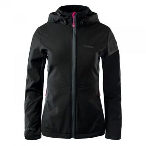 Kurtka damska Softshell Brugi 2NAX - czarna, Rozmiar XL. Czarne kurtki Brugi, s, bez wzorów, z dzianiny, bez kaptura. Za 109,99 zł.