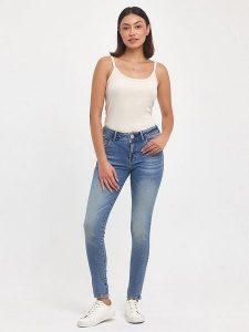 LTB Dżinsy "Maxime" - Slim fit - w kolorze niebieskim rozmiar: W26/L32. Niebieskie jeansy LTB, z aplikacjami. Za 87,81 zł.