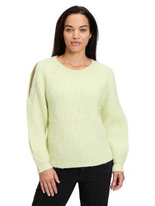 CARTOON Sweter w kolorze żółtym rozmiar: 34. Żółte swetry oversize Cartoon, bez wzorów, z wełny, bez ramiączek. Za 113,99 zł.