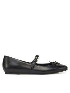 Guess Półbuty 173987 Czarny. Czarne balerinki Guess, z aplikacjami, ze skóry, bez obcasa, bez zapięcia. Za 269,99 zł.