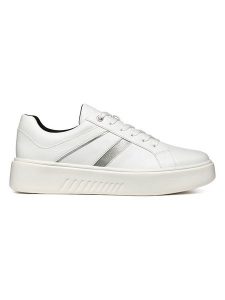 Geox Sneakersy w kolorze białym rozmiar: 38. Białe trampki Geox, bez wzorów, bez zapięcia. Za 281,10 zł.
