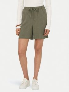 ONLY Szorty materiałowe Siesta 15333032 Zielony Loose Fit. Zielone szorty ONLY, bez wzorów, z materiału. Za 59,99 zł.