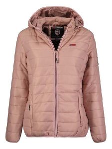 Geographical Norway Kurtka pikowana "Atika" w kolorze jasnoróżowym rozmiar: XXL. Różowe kurtki Geographical Norway, xxl, z aplikacjami, bez kaptura. Za 127,35 zł.