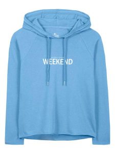 Herrlicher Bluza w kolorze błękitnym rozmiar: M. Niebieskie bluzy Herrlicher, m, bez wzorów, z kapturem. Za 175,67 zł.