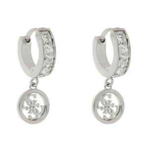Kolczyki Guess. Szare kolczyki Guess, srebrne. Za 129,99 zł.