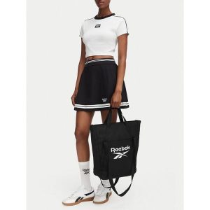 Torebka Reebok. Czarne shopper bag Reebok, bez wzorów, bez dodatków. Za 129,99 zł.