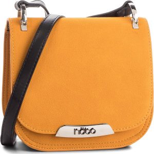 Torebka NOBO - NBAG-F1390-C002 Żółty. Żółte listonoszki marki NOBO, z materiału. W wyprzedaży za 129,00 zł.