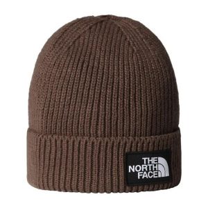 Czapka zimowa The North Face LOGO BOX CUFFED BEANIE. Brązowe czapki The North Face, bez wzorów. Za 124,99 zł.