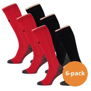 Skarpety kompresyjne do biegania Xtreme, 6 par, Multi Czerwony. Czerwone skarpetki XTREME SOCKSWEAR, bez wzorów. Za 225,99 zł.