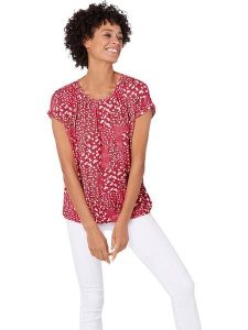 WITT WEIDEN Koszulka w kolorze czerwonym rozmiar: 46. Czerwone bluzki WITT WEIDEN, bez wzorów, bez kołnierzyka, bez ramiączek. Za 52,55 zł.