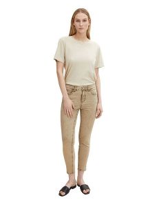 Tom Tailor Dżinsy - Skinny fit - w kolorze beżowym rozmiar: W27/L28. Brązowe jeansy Tom Tailor, bez wzorów. Za 48,28 zł.