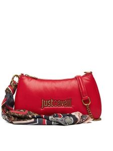Just Cavalli Torebka 79RA4BD7 ZS748 Czerwony. Czerwone torebki klasyczne Just Cavalli, bez wzorów, ze skóry, bez dodatków. Za 579,99 zł.