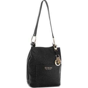 Torebka GUESS - HWVG67 00300 BLA. Czarne listonoszki marki Guess, z aplikacjami, ze skóry ekologicznej. Za 599,00 zł.