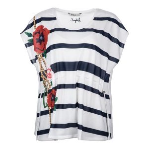 Desigual T-Shirt Damski Xl Biały. T-shirty marki Desigual. W wyprzedaży za 186,00 zł.