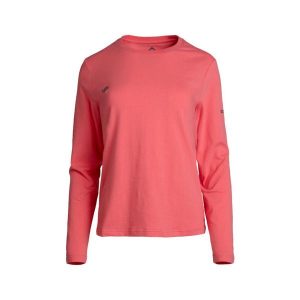 BRIANES Damska koszulka z długim rękawem i okrągłym dekoltem, casualowa. Czerwone koszule nocne Izas, bez wzorów, bez ramiączek. W wyprzedaży za 139,09 zł.