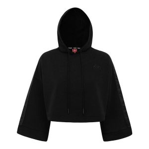 Bluza damska Kappa Authentic Allas. Czarne bluzy Kappa, m, bez wzorów, bez kaptura. W wyprzedaży za 224,50 zł.