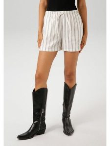 Aniston Szorty w kolorze białym rozmiar: 46. Białe szorty Aniston, bez wzorów, z podwyższonym stanem. Za 48,73 zł.