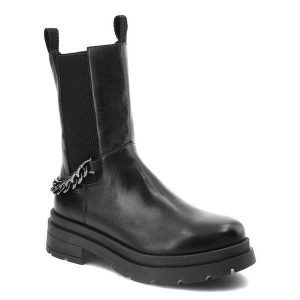 Czarne Botki Nessi Modne Skórzane Buty Damskie. Czarne botki Nessi, bez wzorów, ze skóry, bez obcasa, na obcasie, bez zapięcia. Za 369,00 zł.
