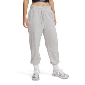 Spodnie dresowe damskie Under Armour Rival Terry Jogger. Szare spodnie sportowe Under Armour, bez wzorów, z dresówki. Za 119,99 zł.
