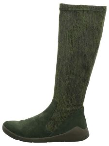 Think! Skórzane kozaki "Duene" w kolorze zielonym rozmiar: 39. Zielone kozaki Think, na zimę, bez wzorów, bez obcasa, bez zapięcia. Za 484,45 zł.