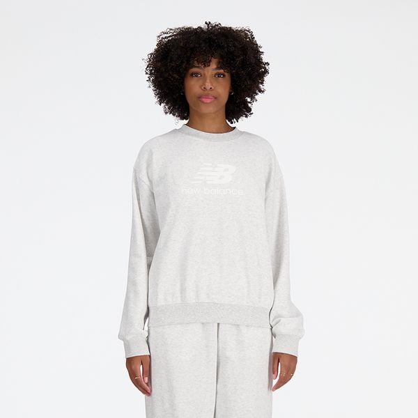 Bluza damska New Balance WT41503AHH – szara. Szare bluzy New Balance, xl, bez wzorów, z bawełny, bez kaptura. Za 229,99 zł.