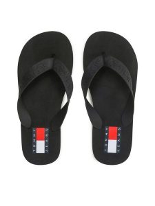 Tommy Jeans Japonki Tjw Flag Eva Beach Sandal EN0EN02194 Czarny. Czarne klapki Tommy Jeans, bez wzorów, z jeansu, bez obcasa. Za 119,99 zł.