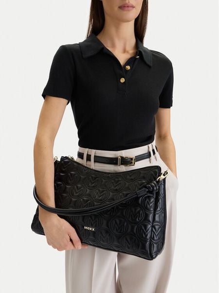 MEXX Torebka CEO-MEXX-AJ-001-09 Czarny. Czarne torebki klasyczne Mexx, bez wzorów, z materiału, bez dodatków. Za 189,99 zł.