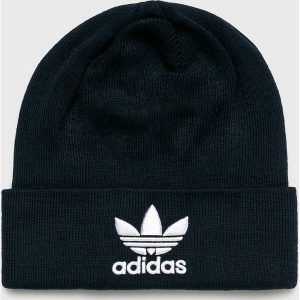 Adidas Originals - Czapka. Czarne czapki marki adidas Originals, z dzianiny. W wyprzedaży za 69,90 zł.