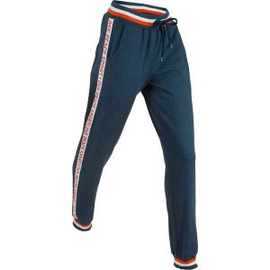 Spodnie dresowe, długie, Level 1 bonprix ciemnoniebieski melanż. Spodnie dresowe marki bonprix. Za 79,99 zł.