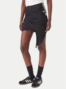 Adidas Spódnica mini Adiluna Season 2 X Jennie Wrap-Around Skirt LD8930 Czarny Regular Fit. Czarne spódnice ADIDAS, m, bez wzorów, z bawełny, mini. Za 299,99 zł.