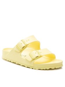 Birkenstock Klapki Arizona Eva 1022466 Żółty. Żółte klapki Birkenstock, bez wzorów, z syntetyku, bez obcasa. Za 234,59 zł.