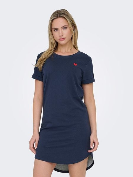 JDY Sukienka w kolorze granatowym rozmiar: L. Niebieskie sukienki JDY, l, bez wzorów, bez kołnierzyka, bez ramiączek, mini. Za 74,28 zł.