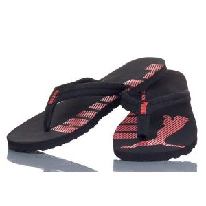 Klapki Japonki Dasmkie Puma Epic Flip V2. Czerwone klapki Puma, bez wzorów, bez obcasa. Za 87,10 zł.