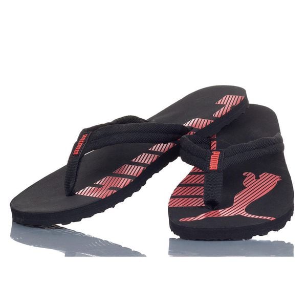Klapki Japonki Dasmkie Puma Epic Flip V2. Czerwone klapki Puma, bez wzorów, bez obcasa. Za 87,10 zł.