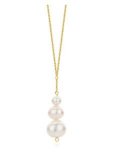 Diamant Exquis Złoty naszyjnik z zawieszką - dł. 45 cm rozmiar: onesize. Żółte naszyjniki Diamant Exquis, z perłą, złote. Za 812,63 zł.