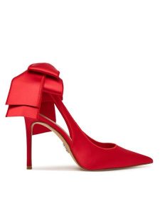 Steve Madden Szpilki Teacup 11004931 Czerwony. Czerwone szpilki Steve Madden, bez wzorów, z materiału, bez obcasa. Za 559,99 zł.