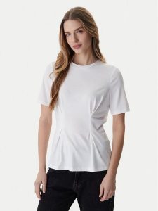 ONLY Top Elena 15368451 Biały Slim Fit. Białe topy ONLY, xs, bez wzorów, z syntetyku, bez kołnierzyka, bez ramiączek. Za 89,99 zł.