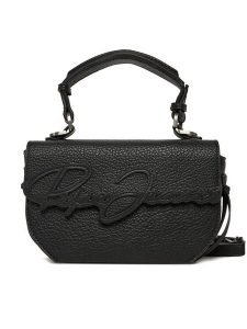 Pepe Jeans Torebka Amber Script PL031664 Czarny. Czarne torebki klasyczne Pepe Jeans, bez wzorów, z jeansu, bez dodatków. Za 309,99 zł.