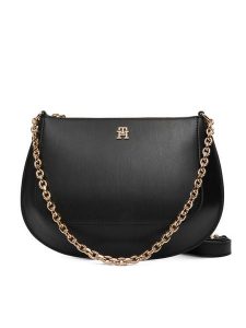 Tommy Hilfiger Torebka Th Glam Conv Med Crossover AW0AW18143 Czarny. Czarne torebki klasyczne TOMMY HILFIGER, bez wzorów, ze skóry, bez dodatków. Za 649,99 zł.