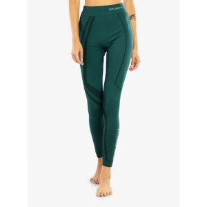 Legginsy termoaktywne damskie Brubeck Thermo Wool by Pustelnik. Zielone legginsy Brubeck, bez wzorów, z wełny. Za 192,99 zł.