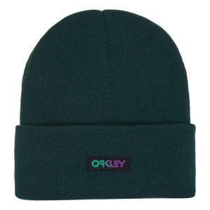 Czapka zimowa damska Oakley B1B Gradient Patch Beanie. Zielone czapki Oakley, bez wzorów, sportowe. Za 82,99 zł.