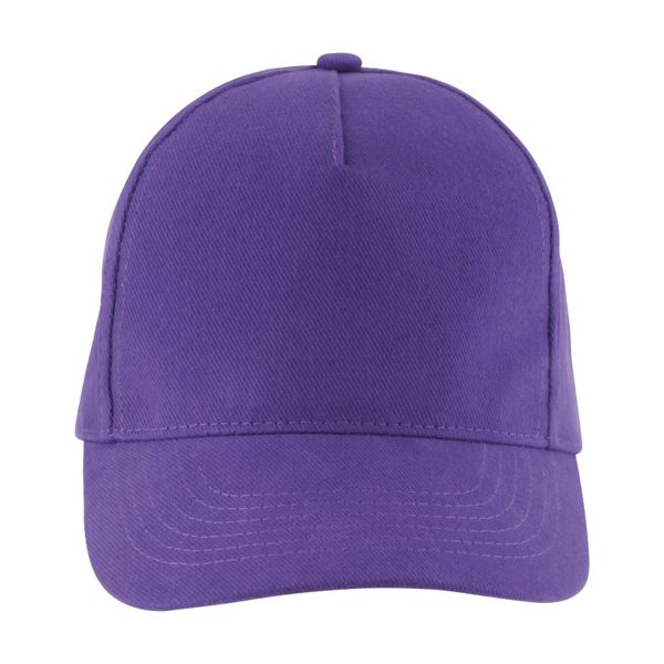 Czapka Z Daszkiem Z 5 Panelami Long Beach. Fioletowe czapki SOL'S, bez wzorów. Za 31,99 zł.