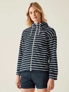 Regatta Bluza "Bayletta II" w kolorze granatowo-białym rozmiar: 36. Białe bluzy Regatta, bez wzorów, bez kaptura. Za 87,81 zł.