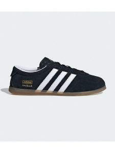 Adidas Skórzane sneakersy "Gazelle" w kolorze czarnym rozmiar: 36 2/3. Czarne trampki ADIDAS, bez wzorów, ze skóry, bez zapięcia. Za 434,99 zł.