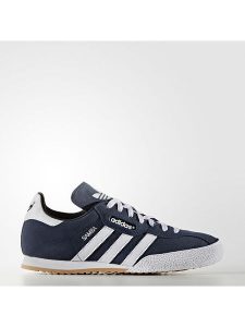 Adidas Skórzane sneakersy "Super" w kolorze granatowym rozmiar: 40. Niebieskie trampki ADIDAS, bez wzorów, ze skóry, bez zapięcia. Za 307,46 zł.