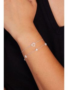 Lodie Silver Srebrna bransoletka z cyrkoniami rozmiar: onesize. Szare bransoletki Lodie Silver, z cyrkonią, srebrne. Za 131,74 zł.